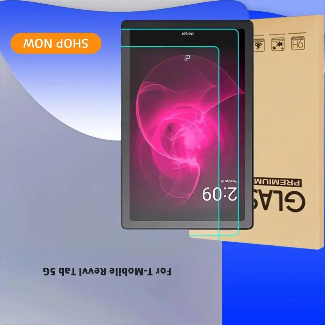 

Для T-Mobile Revvl Tab 5G закаленное стекло Защитная пленка для экрана 2.5D HD дуговая пленка против царапин прозрачная 2 шт.