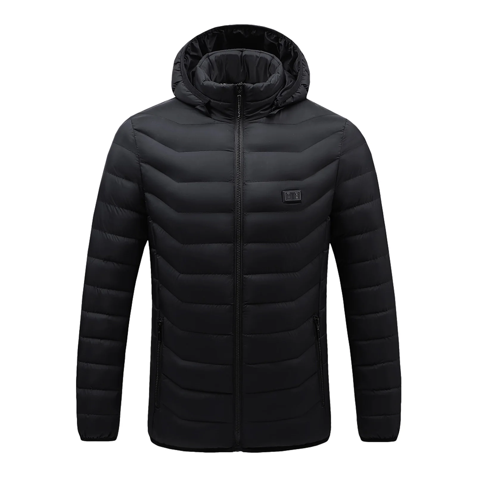 

Men Heated Jackets USB Heating Detachable Hood Electric Warm Jackets Winter Coat with Sizes M, L, XL, 2XL, 3XL, 4XL, 5XL for
