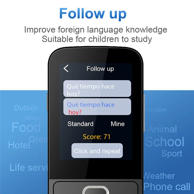 Новинка! Интеллектуальный голосовой переводчик T10 Мгновенный перевод в реальном времени 137 языков, автономные возможности B