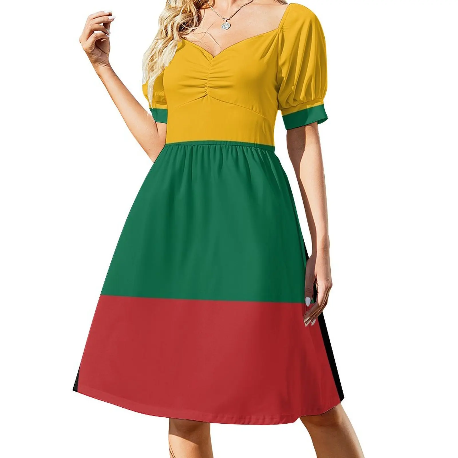 

Lithuania Flag Dress evening dress women dresses with long sleeves