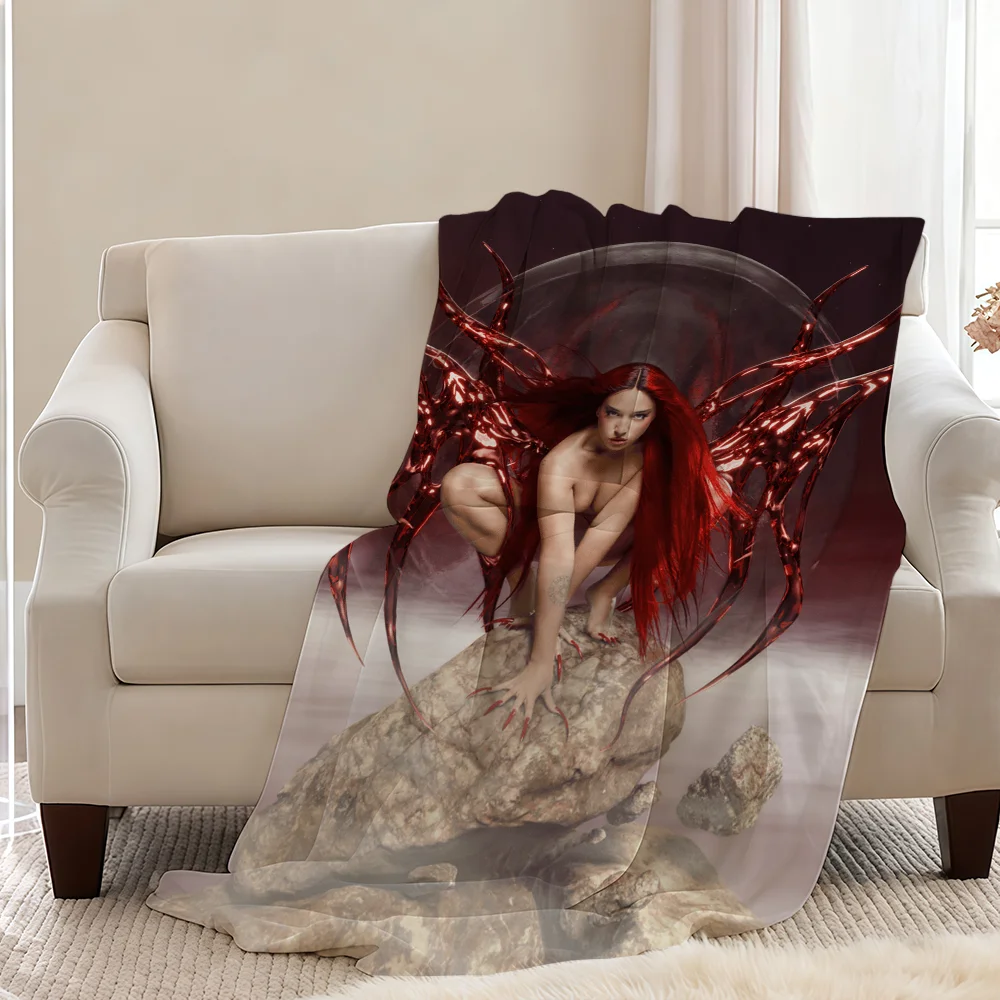 Lola Indigo NAVE DRAGON Blanket Throw Super Cosy Plush Living Room Sofa Couch Childish Birthday Gifts