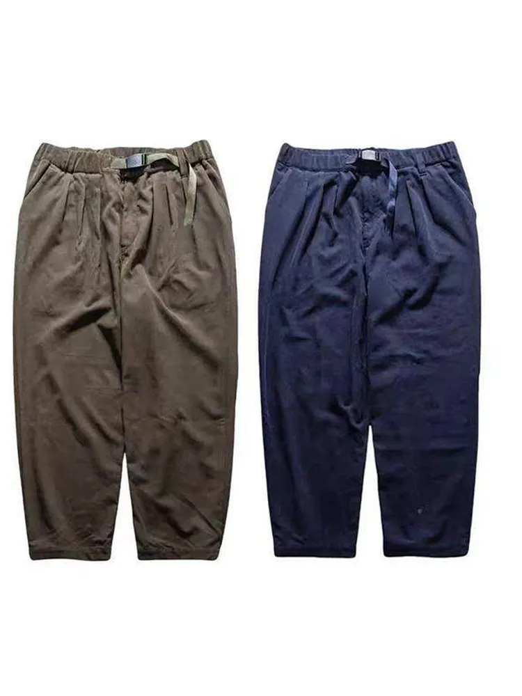 

Широкие зауженные винтажные брюки из плотного вельвета BM * Gramicci