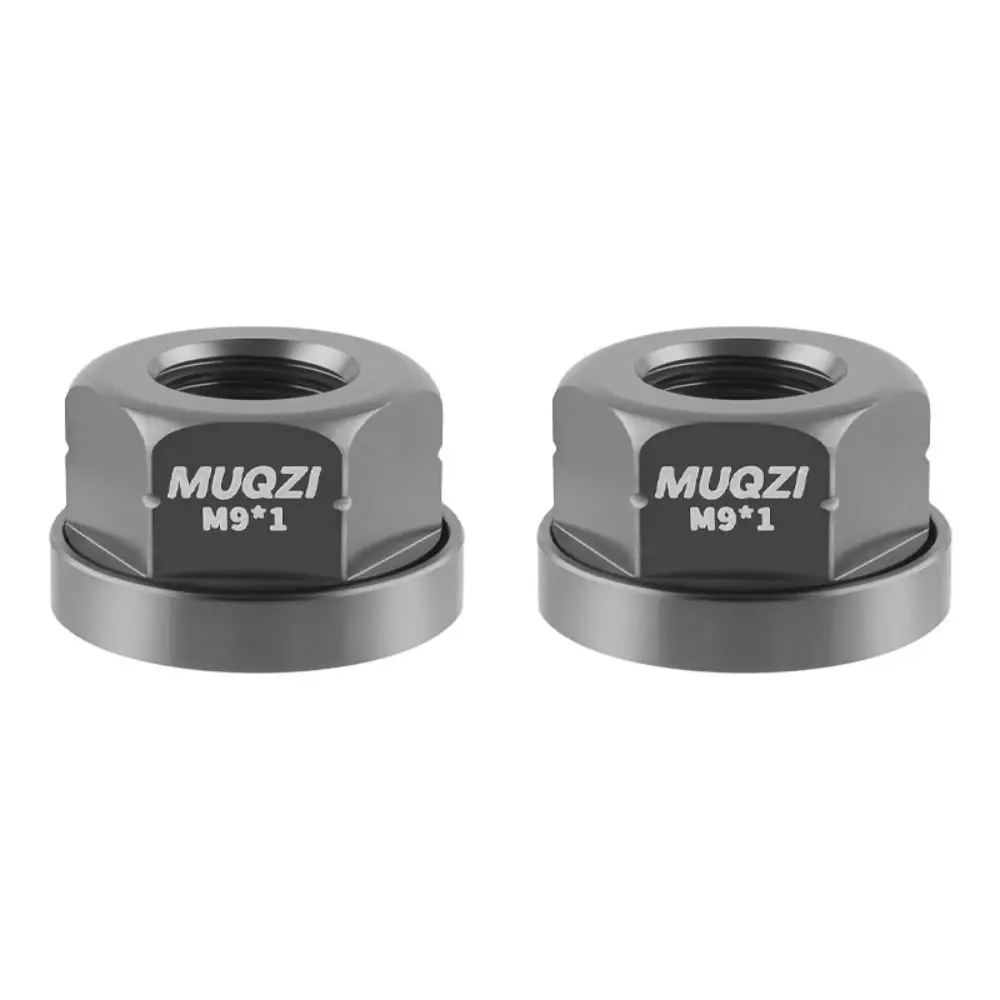 2 Stück M9/M10/M10*3/8 Fahrradnabenmutter aus Aluminiumlegierung, Rostschutz-Hinterachsschraube, Hochfeste Anodisierte Fahrradzubehörteile – Detail 8
