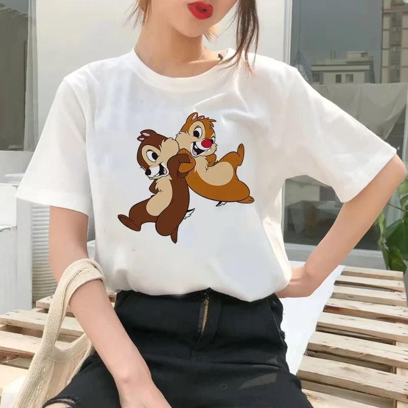 Camisetas soltas estampadas de algodão puro para meninos e meninas