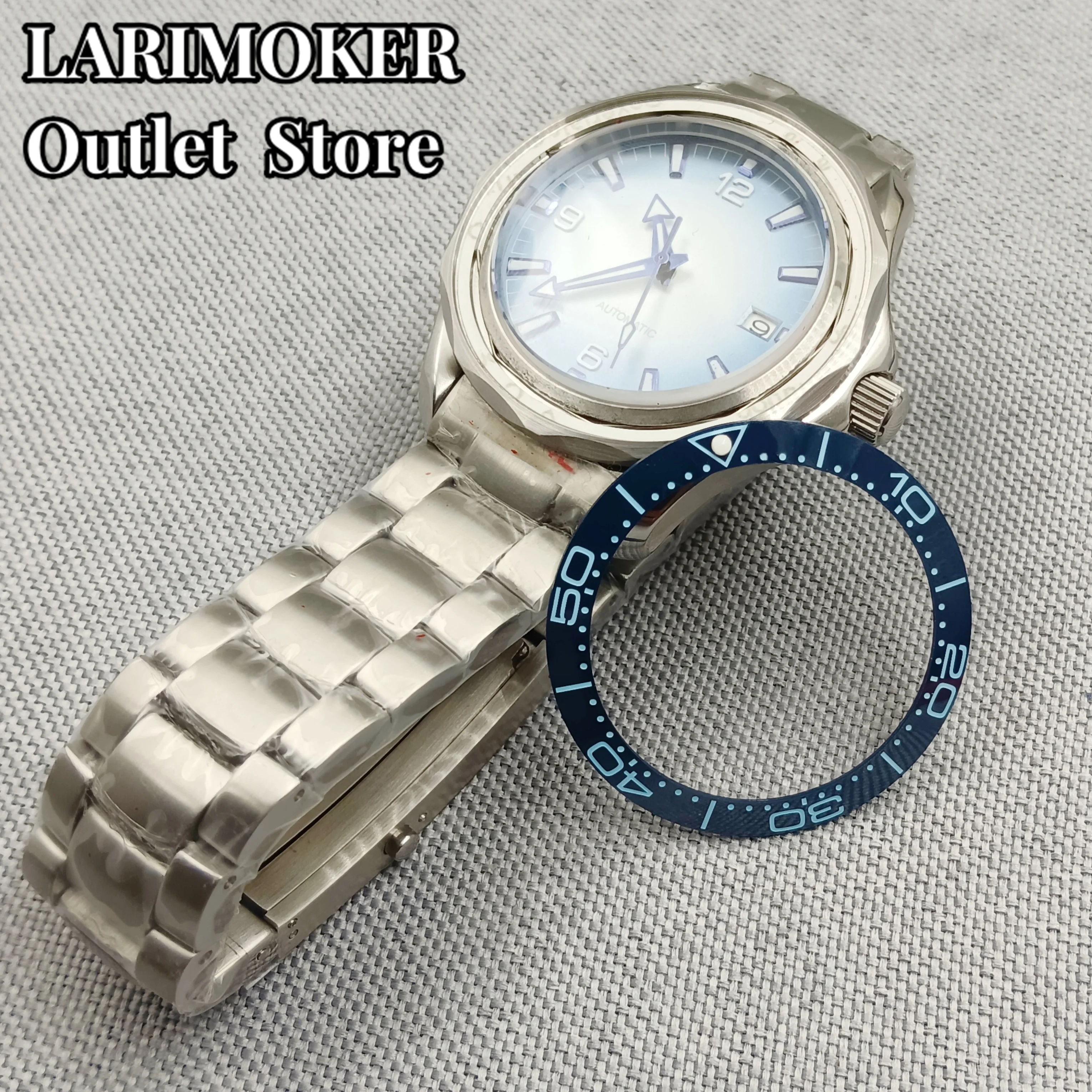 LARIMOKER 38mm  ceramics bezel insert fit 40mm/41mm watch case