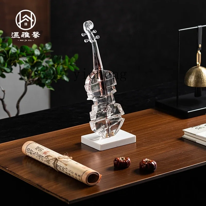 L2-4  violin ornament living room porch TV cabinet office creative decoration housewarming gifts