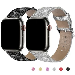 Glitter watch band for Apple watch strap Ultra 9 8 7 6 5 4 3 se women shiny bracelet iWatch 49mm 44mm 45mm 42mm 40mm 38mm 41mm