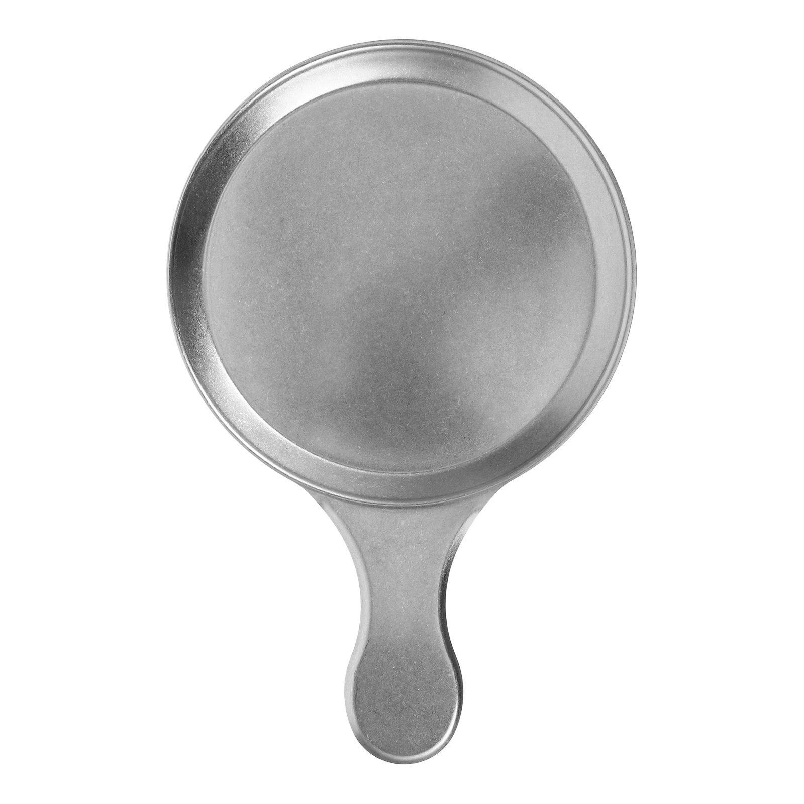 

1pcs Stainless Steel Snack Plate Round 19cm Barbecue Handle Vintage Design Steak Serving Tray Food Platter Kitchen Bar