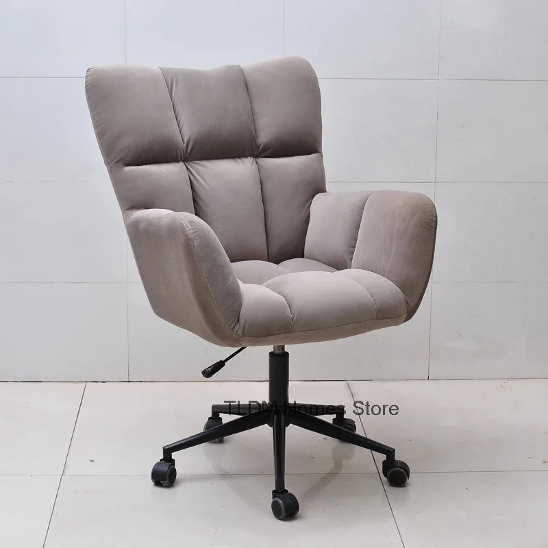 Modern Office Furniture Computer Chair Household Comfortable Simple Lifting Rotatable Cloth Chairs Lazy Small Study Office Chair