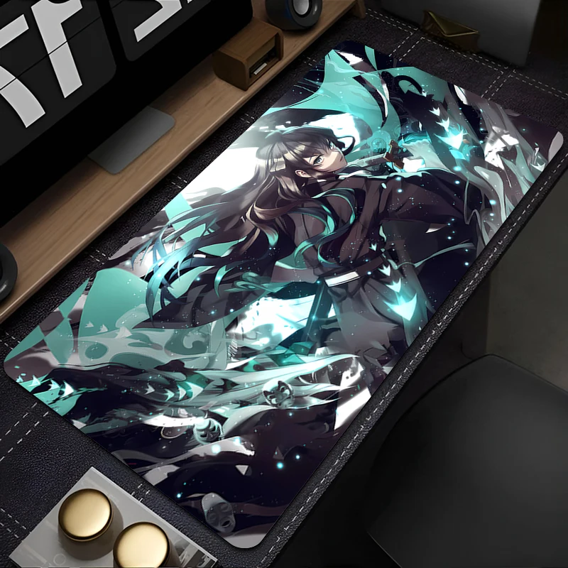 

Mouse Pad Non-Slip Gaming Rubber Mouse Computer Keyboard Mats Game accessories PC carpet Demon Slayer Tokitou Muichirou Mousepad