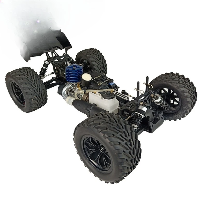 Single speed remote control four-wheel drive oil-driven model car