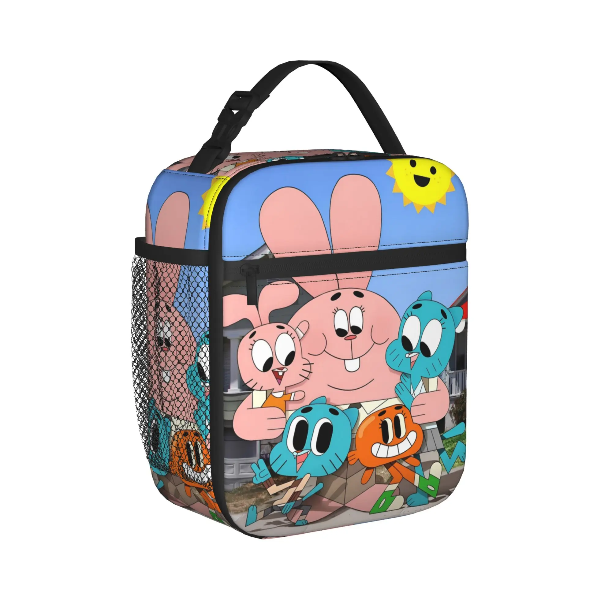 The Amazing World Of Gumballs  Product Insulated Lunch Bags For Outdoor  Food Box Portable Cooler Thermal Lunch Boxes