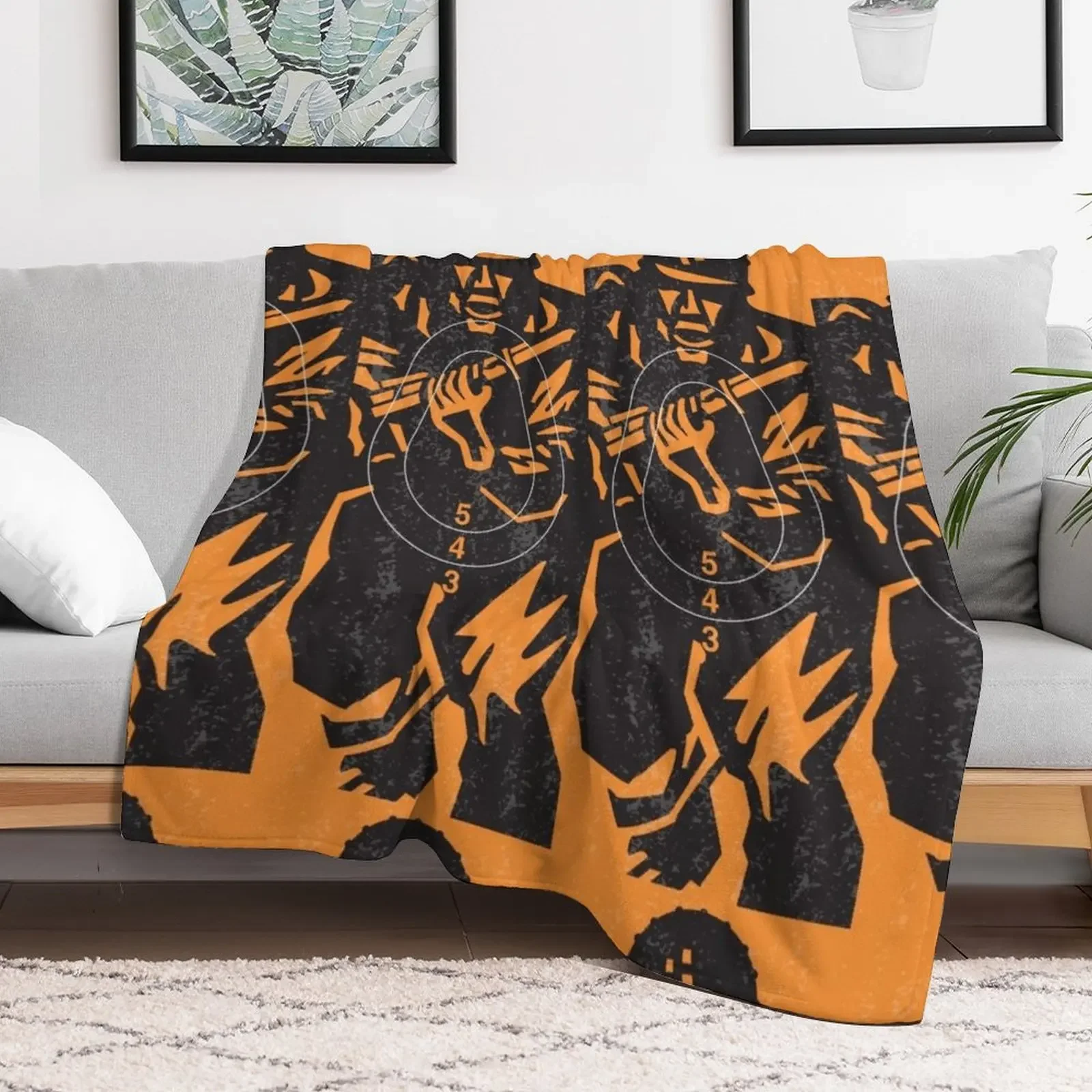 New Figure 11- Shooting Target Throw Blanket Anti Shedding Soft Fuzzy Blanket for Home