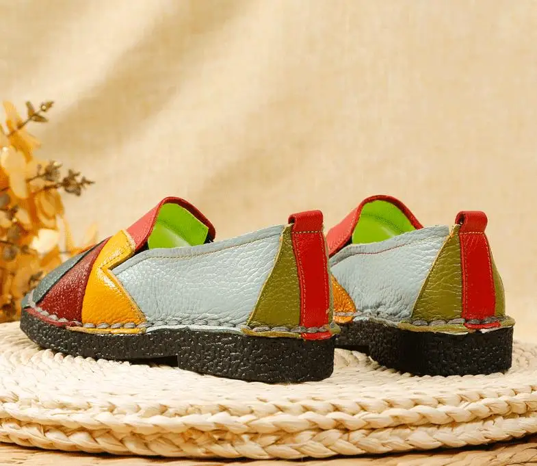 レディースシューズ、ママのスリッパ中年ソフトレザー滑り止め夏靴カジュアルレディースビーチサンダルサンダル屋外と家庭用