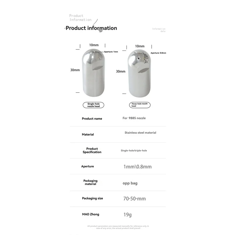 Abxh varinha de vapor para delonghi 9 séries ec9555/ec9455/ec9885 bico da máquina de café máquina de café expresso ponta da varinha de vapor parte 3 furos
