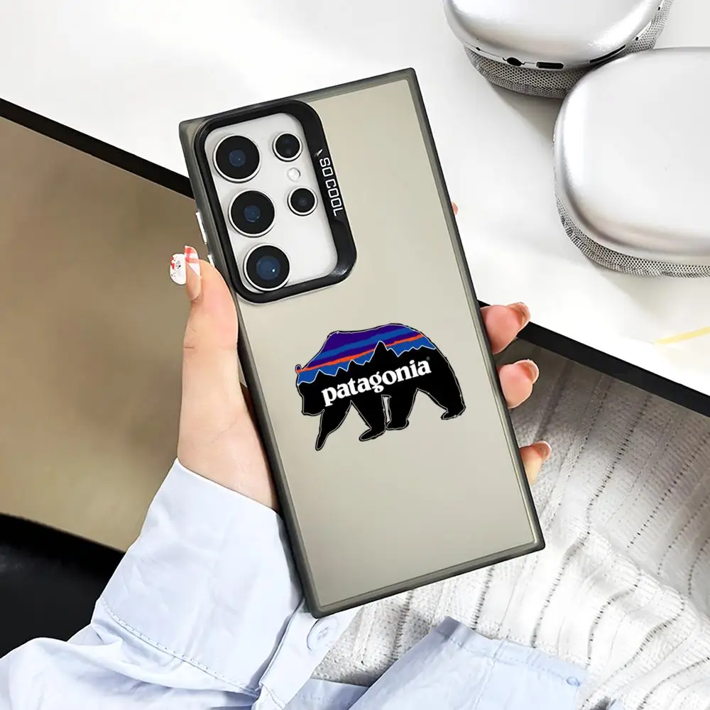 Fashion P-Patagonia Phone Case for Samsung Galaxy A57 56 55 54 52 37 36 35 34 27 26 25 17 16 5G Colorful Silver Cover view 3