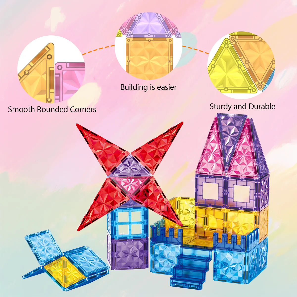 Magnetische Bouwstenen Bouwset 3D Speelgoed Voor 3 + Jaar Kinderen Montessori Educatief STEM Bouwstenen Speelgoed Met Wielen