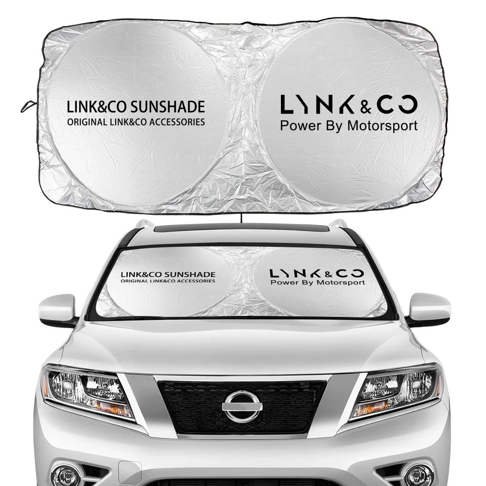 Car Windshield Sun Shade Cover Anti UV Sun Visor Protector Auto Accessories For Geely Lynk & co 01 05 03 09 02 04 06 07 08