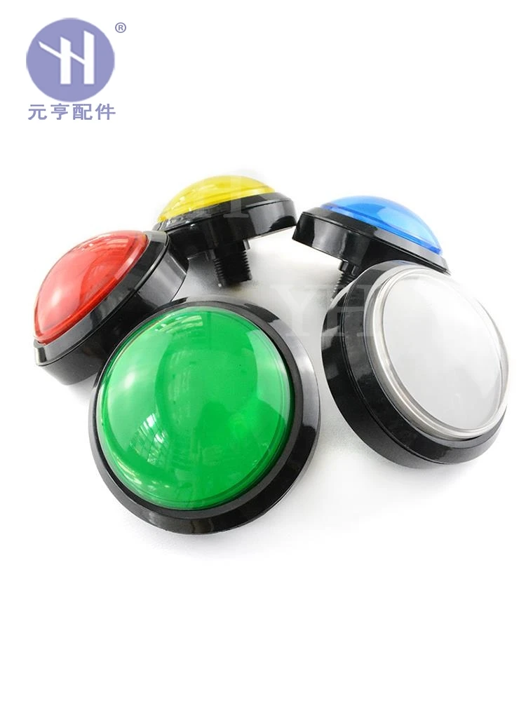 100MM Convex Game Accessory Button Pushbutton Switch LED Illuminated Momentary Arcade Pushbutton Switch Colorful