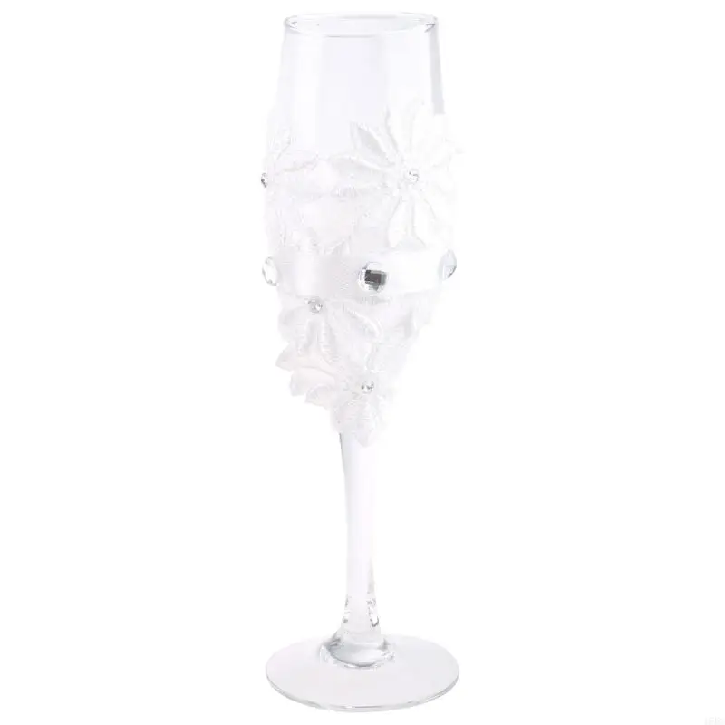 16FC 2 pcs Crystal Champagne Glass Wedding Toasting Flutes Drink Cup for Creative Crystal Party Marriage Exquisite Workmanshi