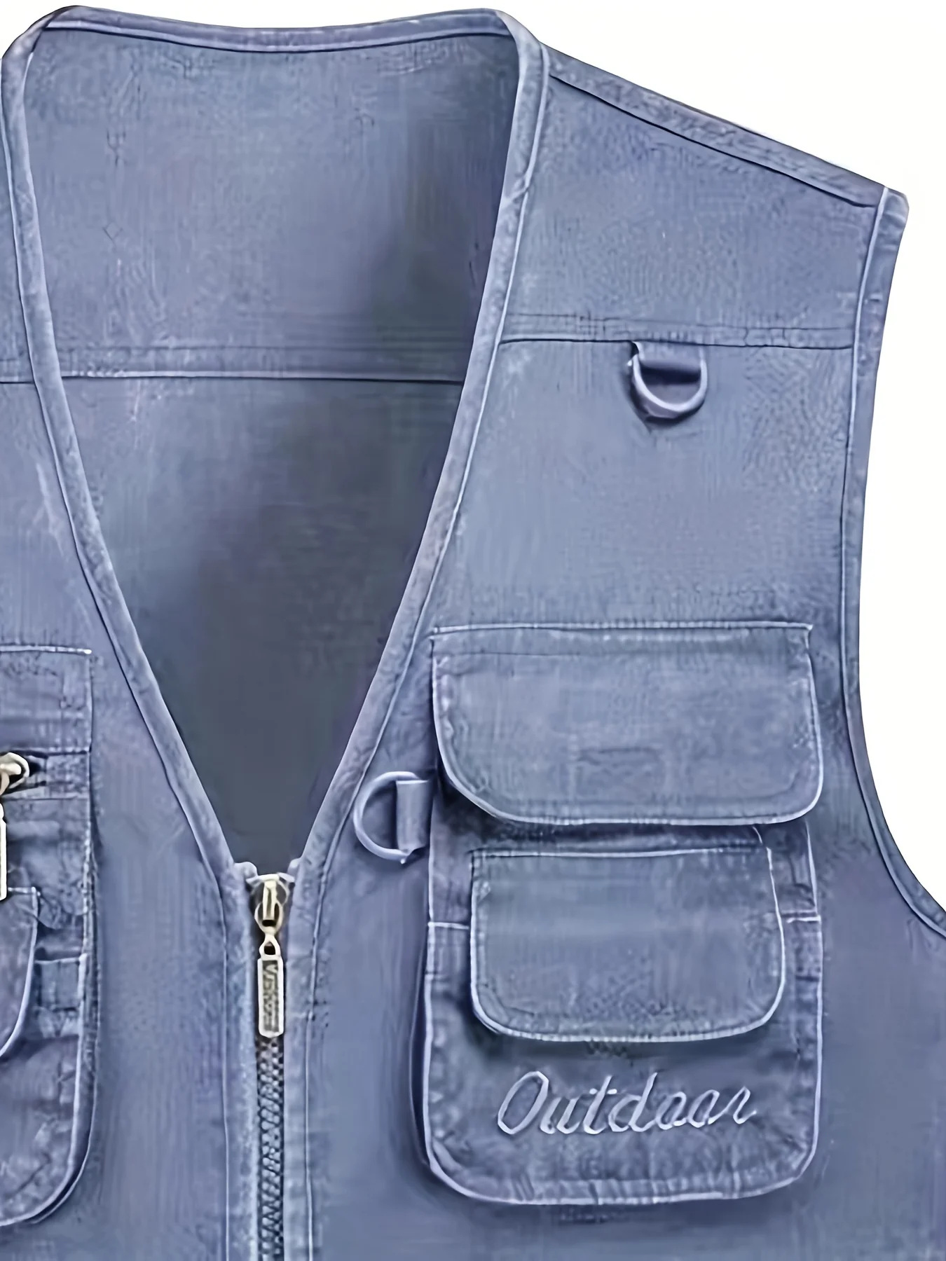 Extragroße Größen 4XL 5XL 6XL Neue Herren-Freizeitweste für den Sommer in großen Größen aus Baumwolle, ärmellos, mit 16+ Taschen, Herren-Multitaschen-Fotoweste – Detail 8