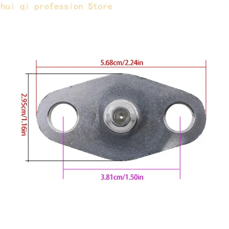 Ölzufuhradapter AN4-Aluminiumflansch mit Gewindeanschluss, Dichtung und Befestigungsschrauben für T04Ölleitungsreparatur – Detail 6