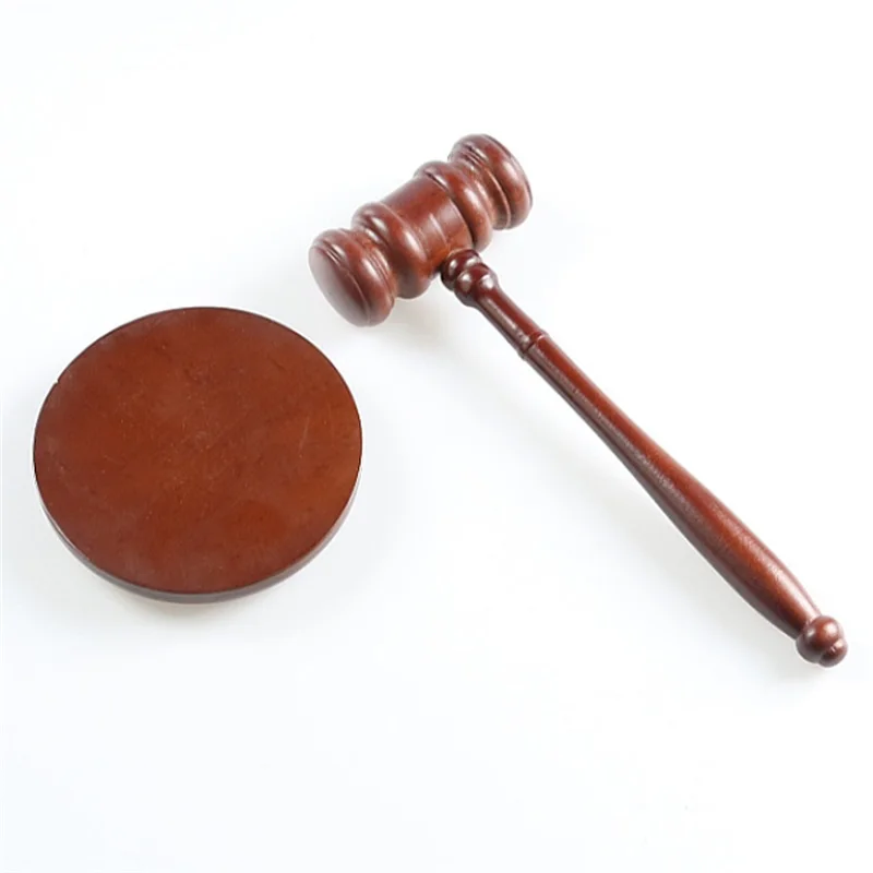 Un ensemble de marteau décoratif d'avocat, marteau de juge et Base, outil multifonction en bois, petit marteau, cadeau d'anniversaire, jouet de noël