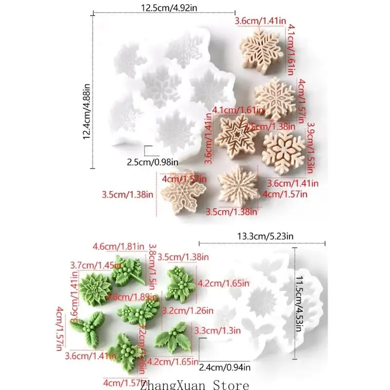 Detaillierte Hohlraum-Bastelform für saisonale Duftkerzen- und Seifenherstellung 3XUF – Detail 6