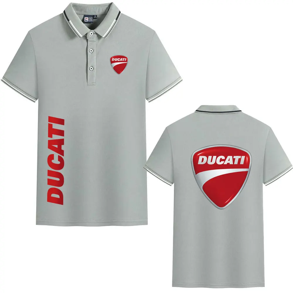 2026 Ducati Racing Motorcycle Collared Polo Shirt Short-Sleeved T-Shirt Men Women Summer Top Motogp Fan Clothing Cycling Suit view 3