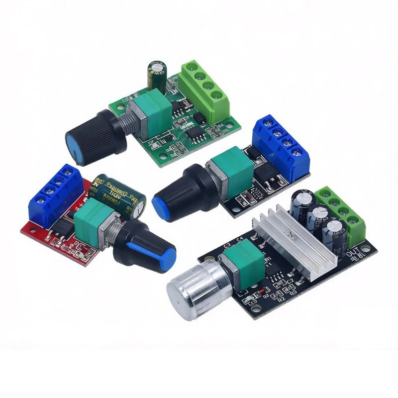 PWM DC Motor Speed Controller Module Multiple Specs Adjustable Potentiometer High Precision Stable Performance DC Brush Motor
