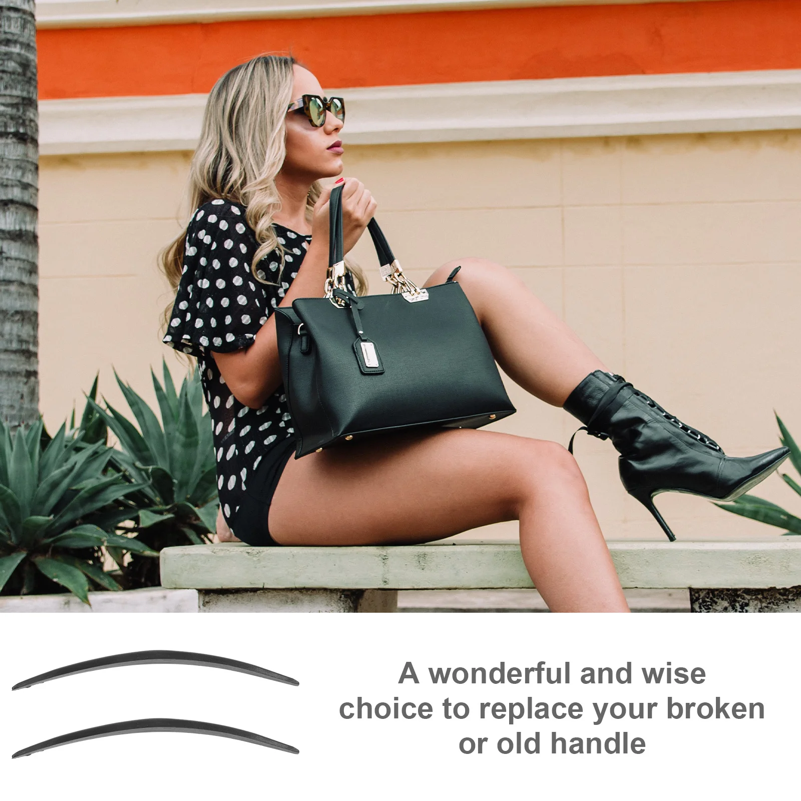 

2Pcs Bag Handle Inner Core Replacement Strip Ergonomic DIY Handbag Making Accessories Tote Bag Handle Insert Durable Plastic