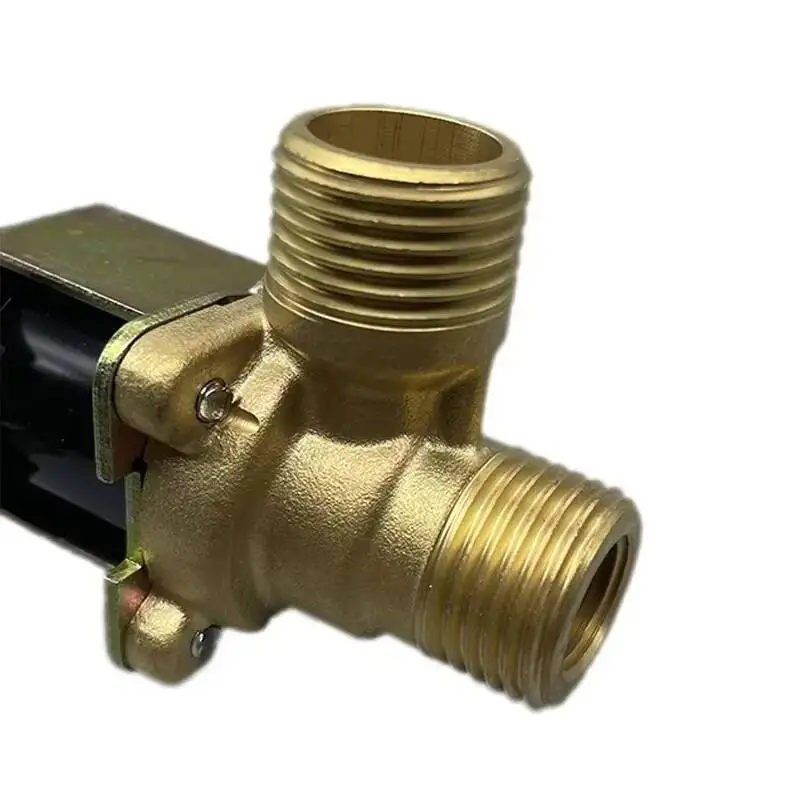 صمام كهربائي نحاسي مغلق عادةً، 220 فولت تيار مستمر 12/24 فولت DN15 G1/2، مفتاح مدخل مع فلتر، صمام مياه في اتجاه واحد #3