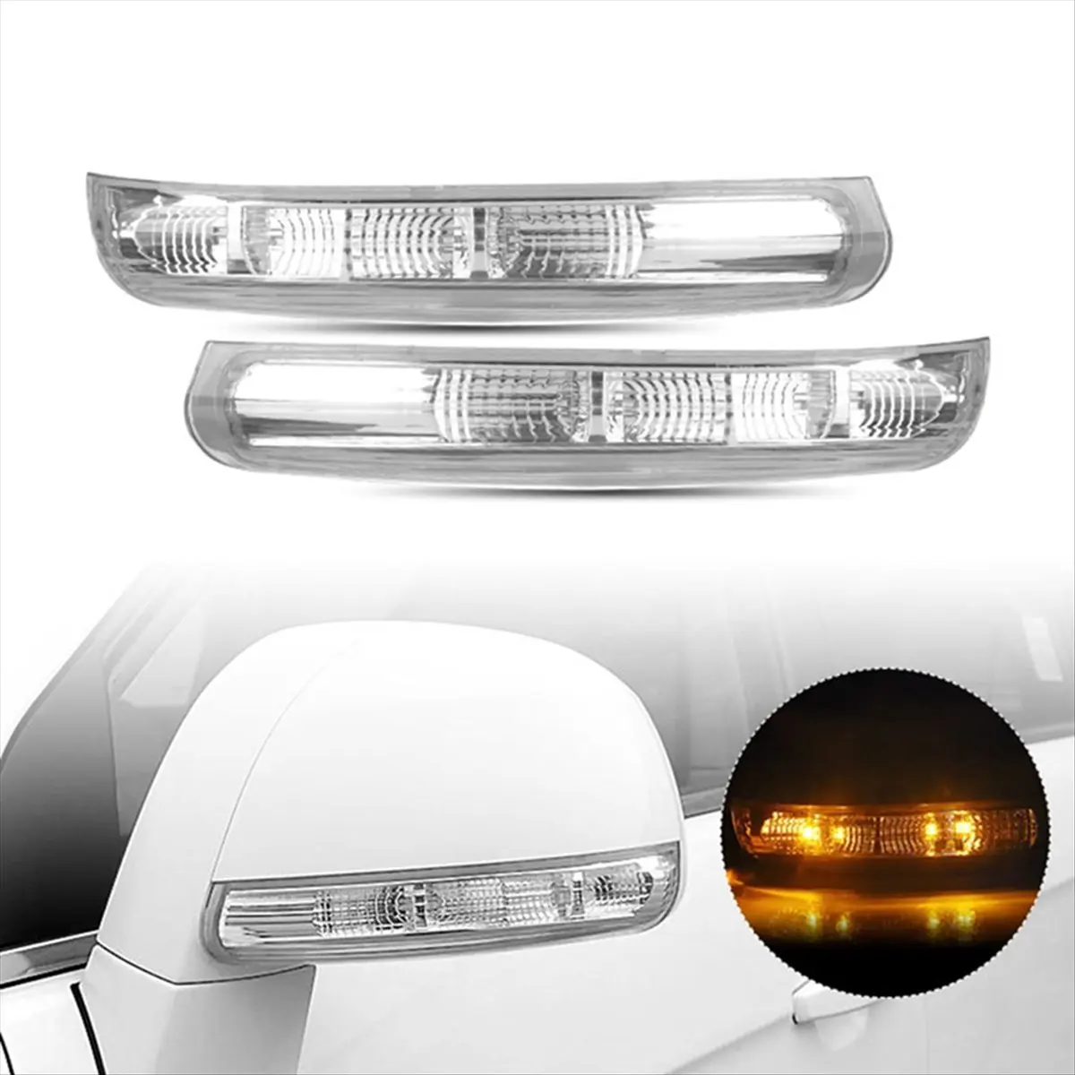 #21A (Transparent Color) Side Mirror Turn Signal Lights,Automotive Parts & Accessories