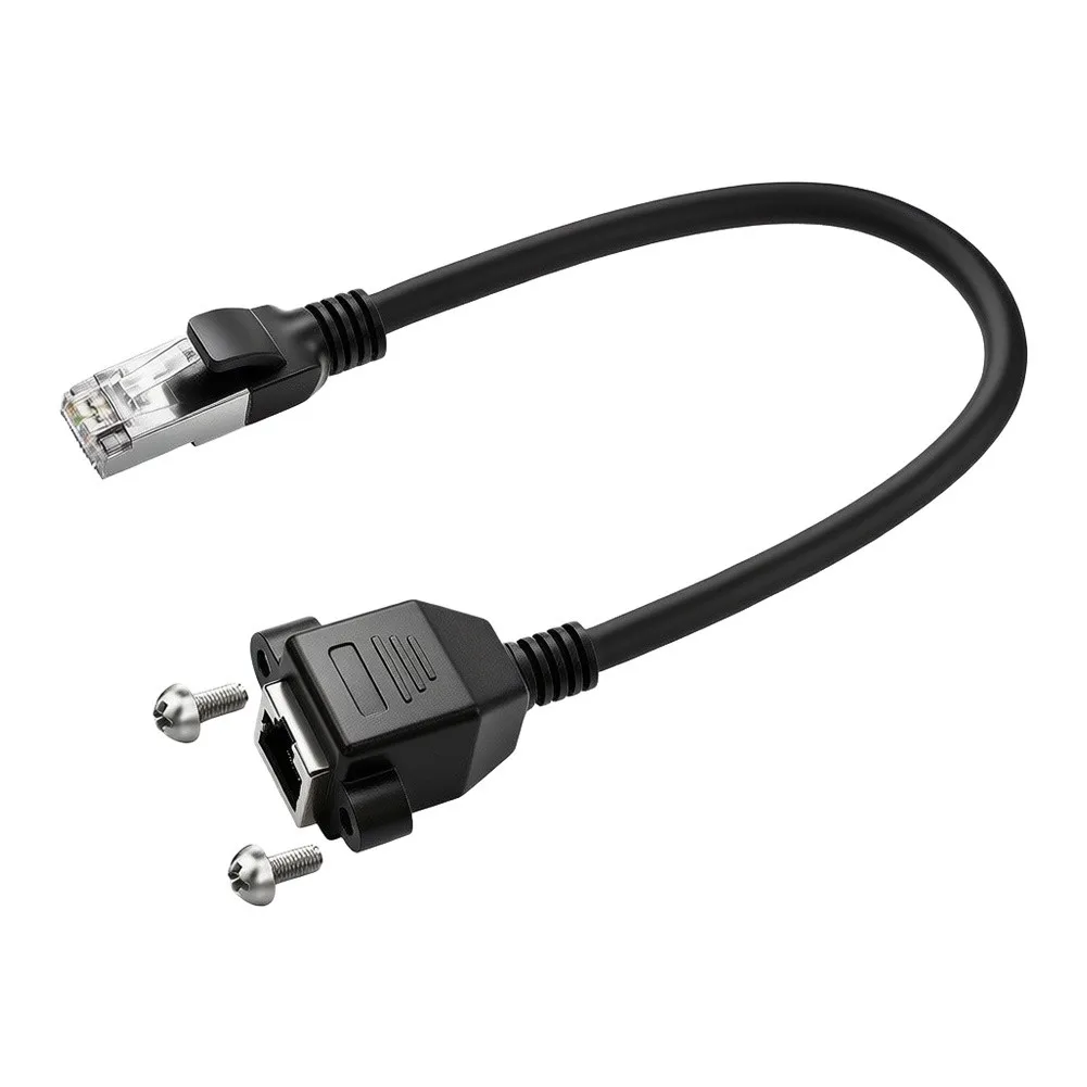 Gigabit CAT6 for male to Female Network Extension Cable with Nut for Yaesu FT-817 FT-857D FT-897D IC-7000 IC-7100 1.5m 2m