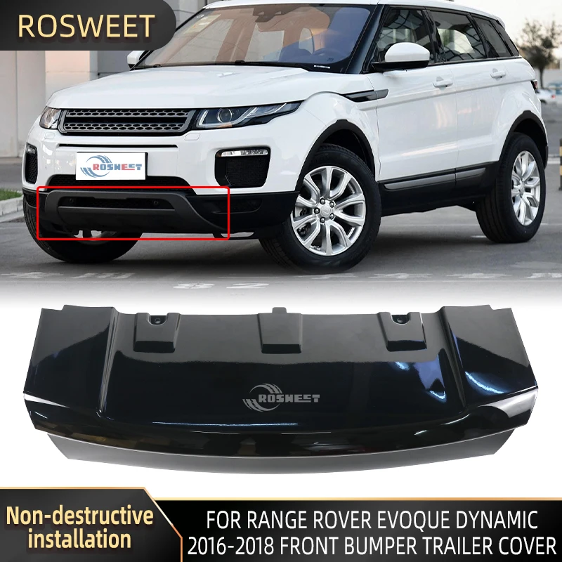 

For Land Rover Range Rover Evoque Dynamic Version 2016 2017 2018 Black Car Front Bumper Trailer Cover Tow Guard Board LR071794