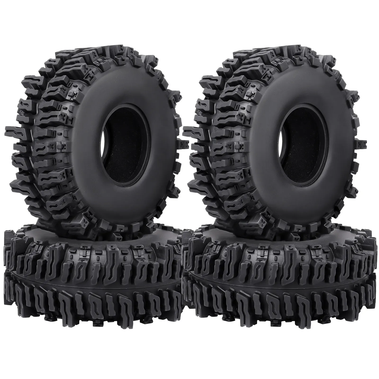 

HobbyPark RC 1.9 Mud Slingers Tires 4.7inch Height for RC4WD Axial SCX10 TRX4 Redcat Gen 8 1/10 RC Crawler Good Grip w/Foam