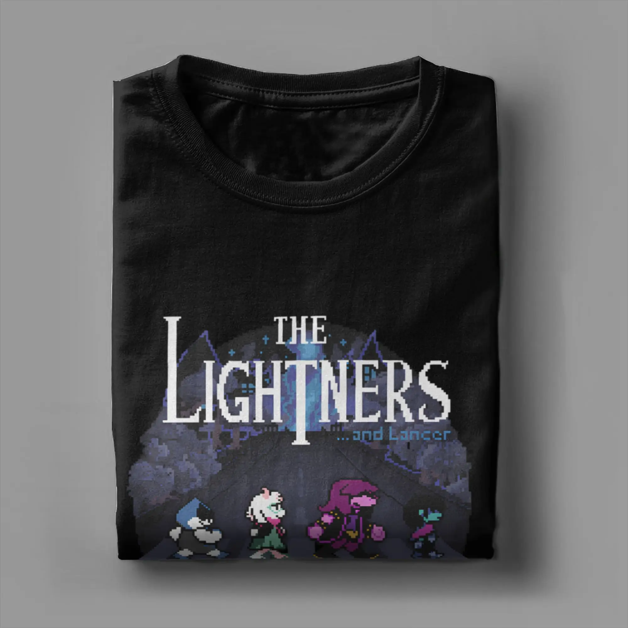 Deltarune The Lightners تي شيرت ذكر Y2K تي شيرتات قطن غير رسمية الصيف س الرقبة Harajuku تي شيرت نمط بلايز كبيرة الحجم