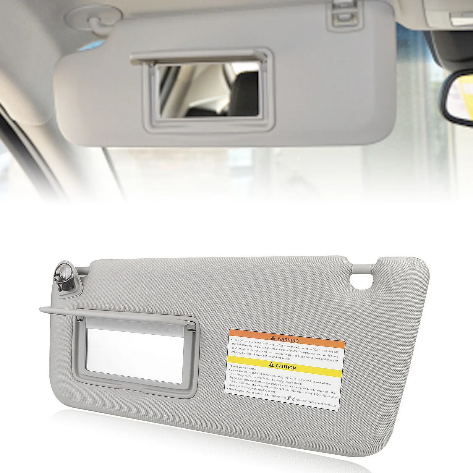 

Gray Car Front Sun Visor Sunshade Cover Shade Shield Interior Part For Infiniti 2011-2013 QX56 2014-2016 QX80