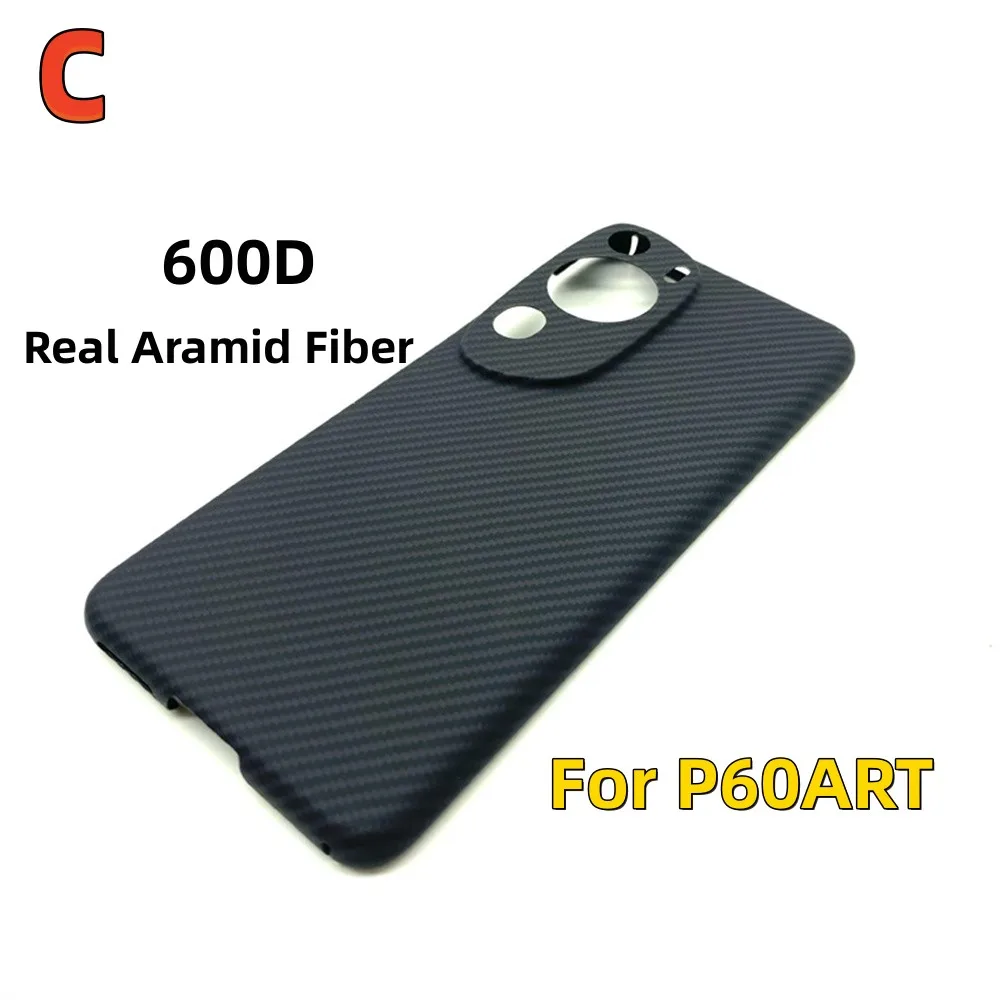 

Real Aramid Fiber Case for Huawei P60 Pro Art, Anti-Scratch Protector,600D Aramid Fiber Slim Fit Case Lightweight