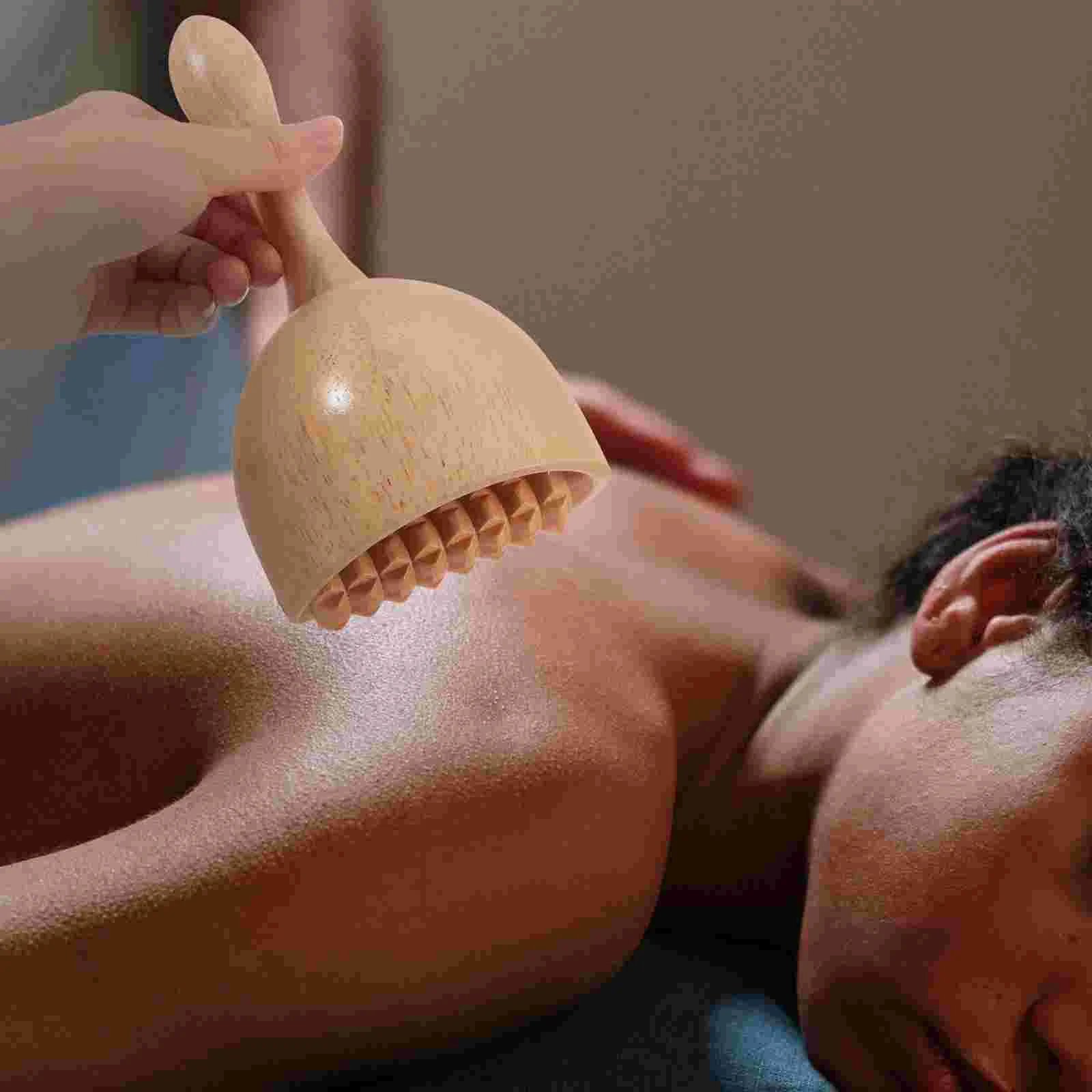 Massageador Gua traseiro em forma de copo, rolo facial, raspagem chinesa, escultura corporal portátil