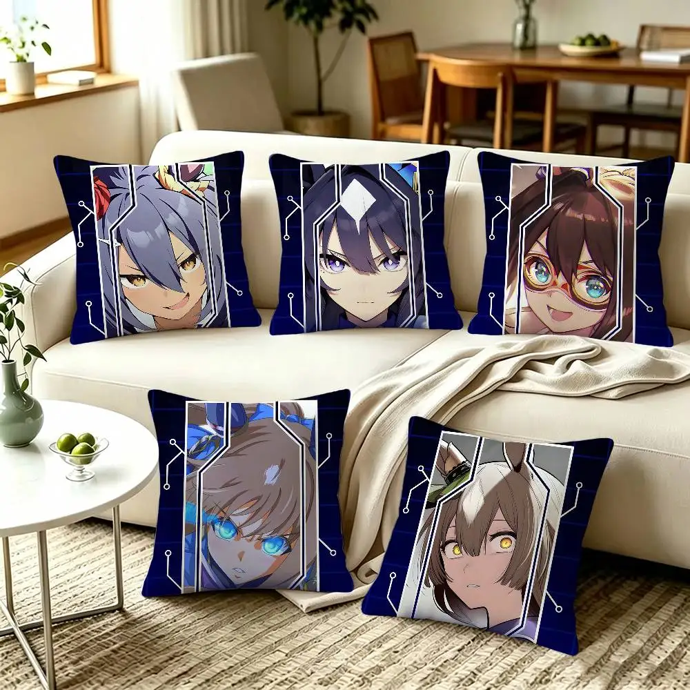 Uma Musume Pretty Derby Game  Home Sofa Cushion Covers and Aecorative Custom Pillow Covers