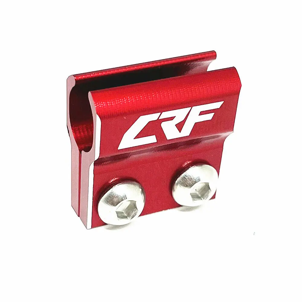 CRF LOGO Front Brake Lines Hose Clamp Holder For HONDA CRF450R 450L 450X 450RX