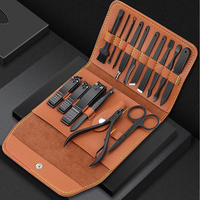 16/26PCS Manicure Set Professional Nail Clipper Kit Full Function Kit Stainless Steel Pedicure Sets Nail Care Tools Kit Pedicure