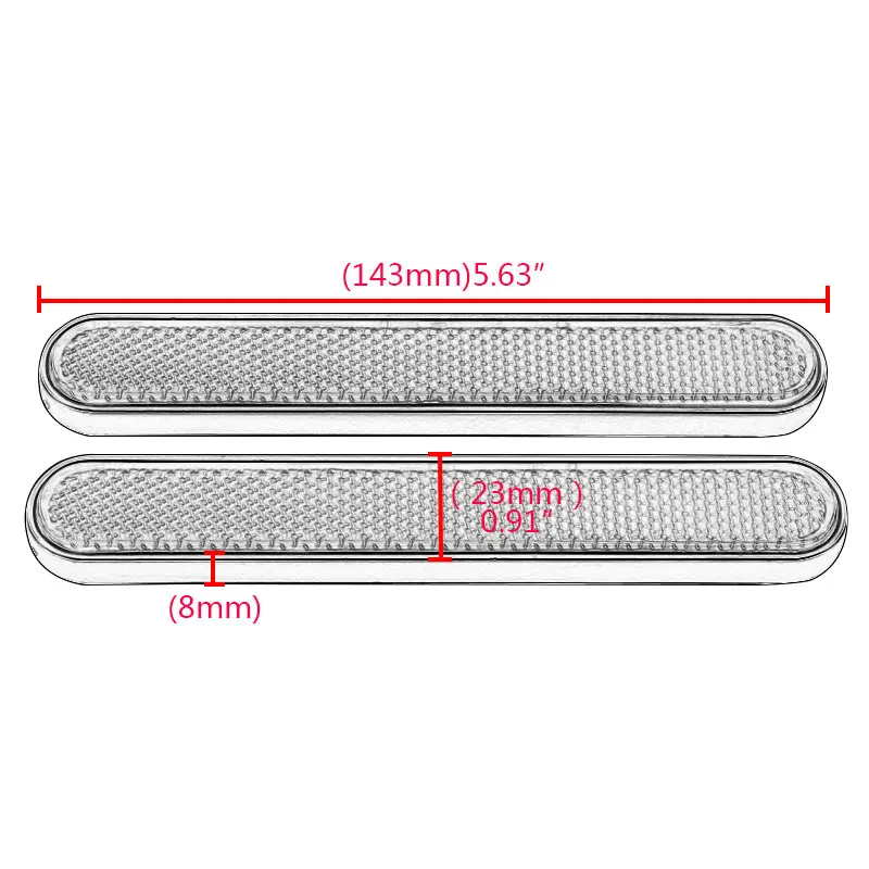 2PCS Motorcycle Front Fork Reflector Side Lower Safety Warning Sticker For Harley Sportster XL 883 1200 Softail Dyna Fat Boy