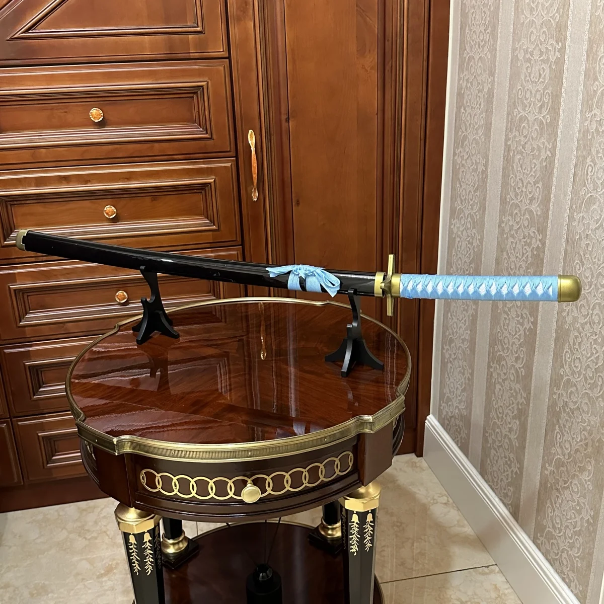 39.3inch Bleach Hitsugaya Toushirou Wooden Katana Sword Original Samurai Sabre Ninja Knife Sabre Cosplay Accessories Prop Toy