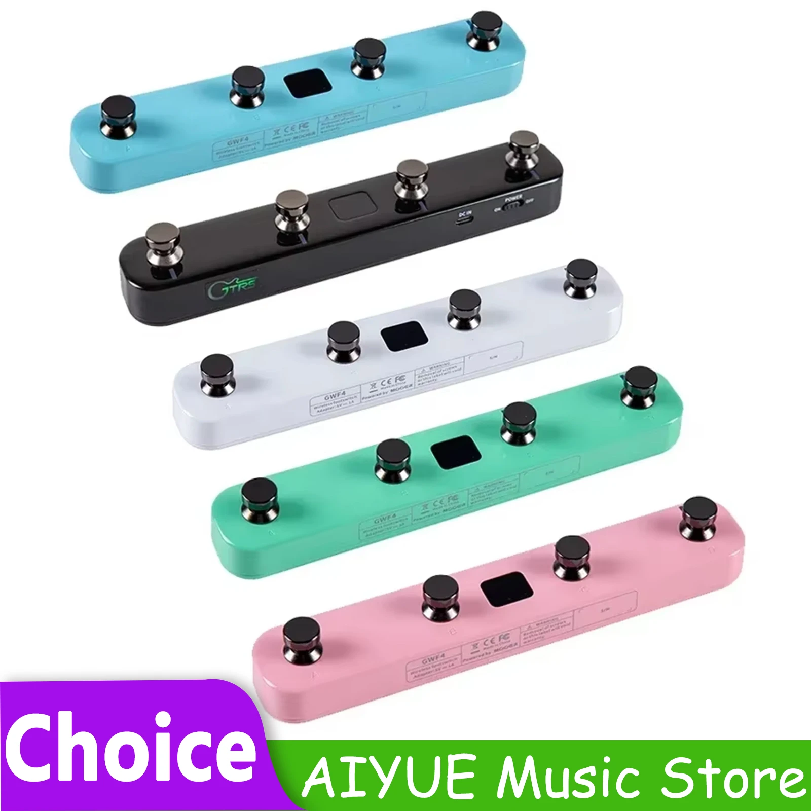 mooer-gwf4-wireless-footswitch-switch-pedal-controller-electric-guitar-parts-for-prime-p1-p2-smart-pedal-gtrs-effect-pedal-parts