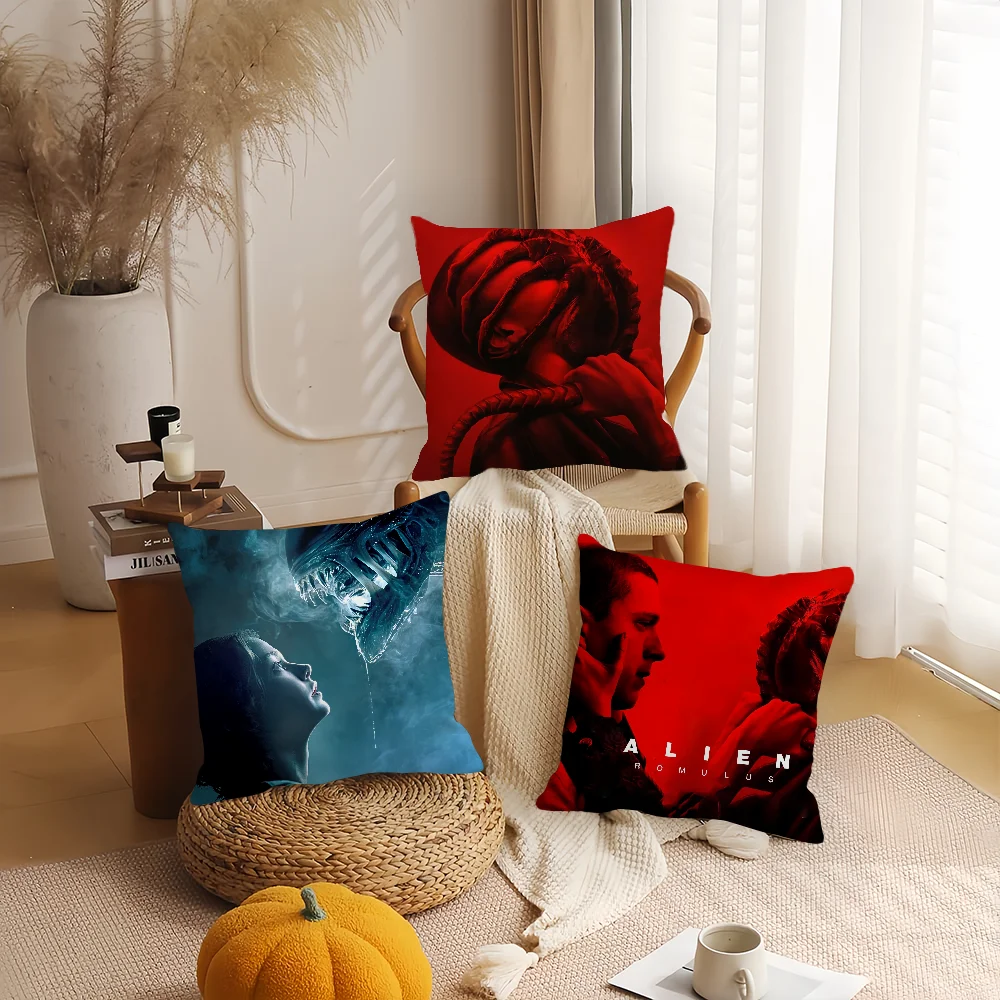 Movie Alien Romulus Pillow Case Home Decoration Cushion Cover Suitable For Office Sofa Bedroom Car