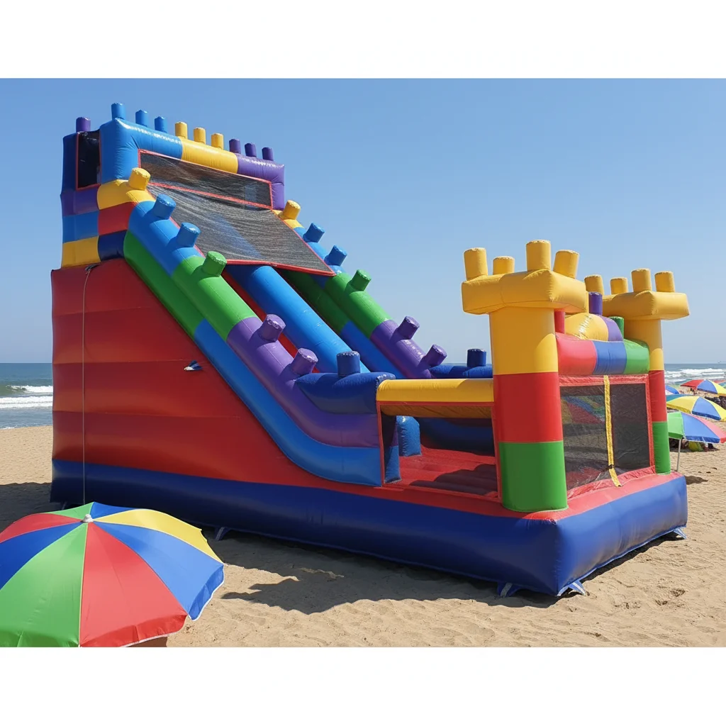 Customized Large Outdoor Inflatable Trampoline  Slide Commercial Grade Bouncy Slide Castle for Outdoor Play Business Rental