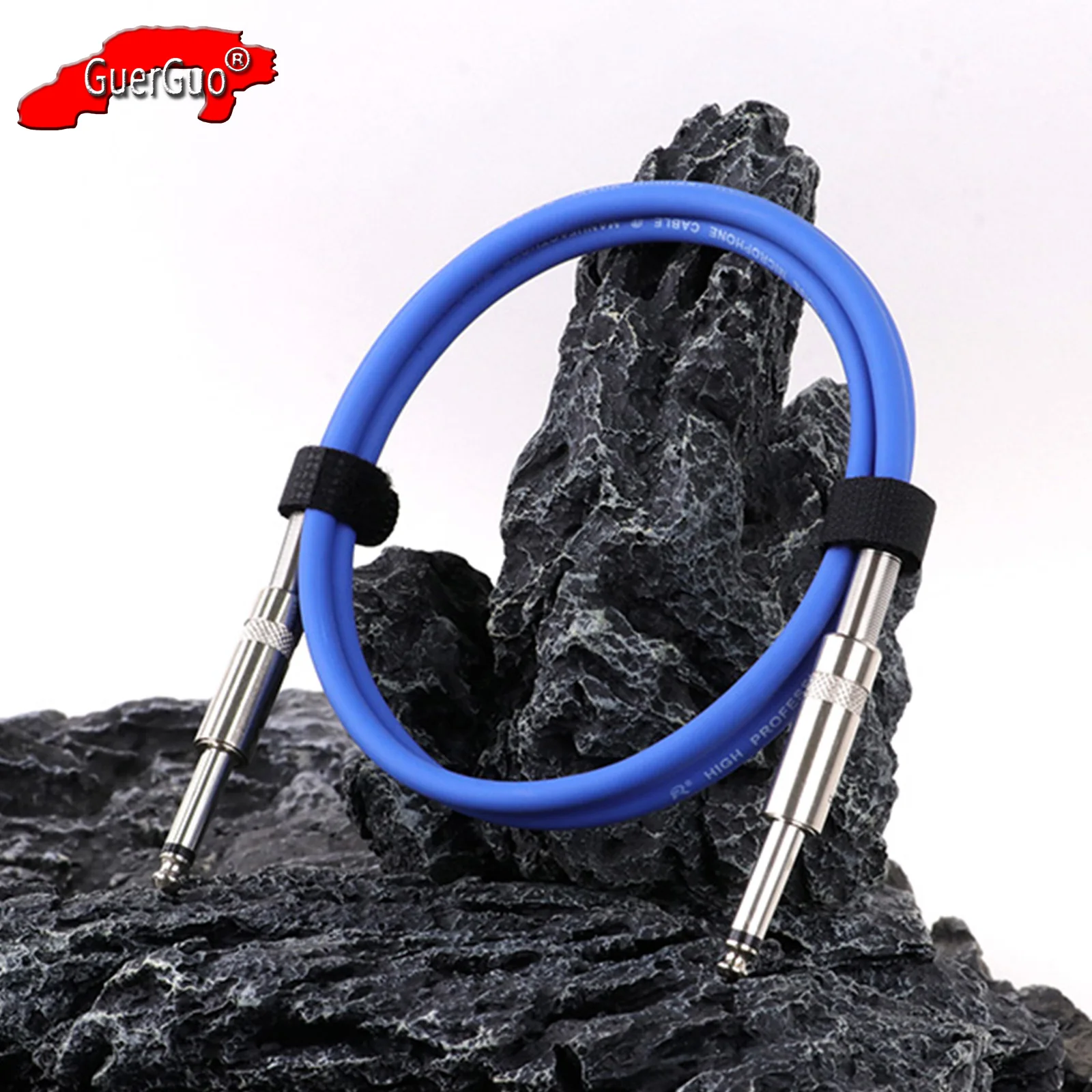 

Guitar Instrument Cable,Straight 6.35mm Jack to 1/4" TS Audio Interconnect Cord for Electric Guitar Bass Keyboard Effector Mixer