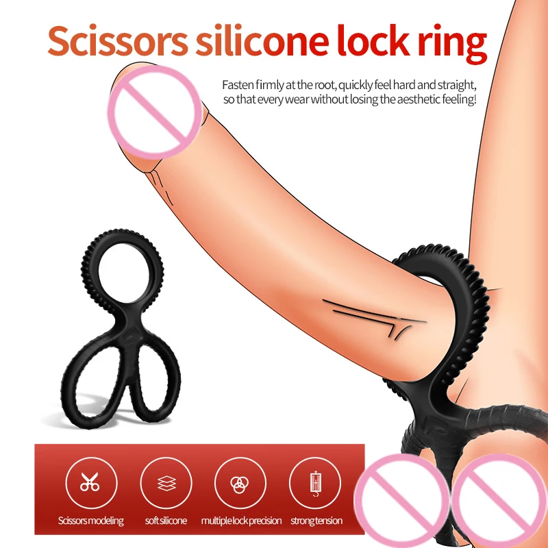 

Liquid Silicone Cock Ring Penis Lock Ring Male Reusable Delay Ejaculation Scrotum Bondage Goods Couple Stay Erection Erotic Toys